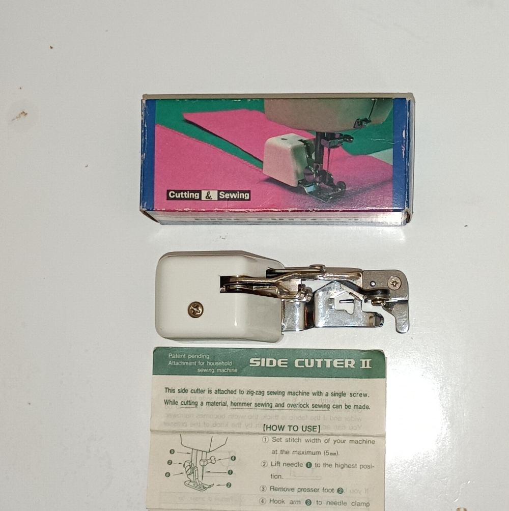 Side Cutter II Slant Type Sewing Machine Attachment For Zig Zag Sewing